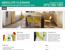 Tablet Screenshot of absolutecleaning.org